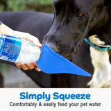 Pet Silicone Water Trough Blue - ShopThatHere.com